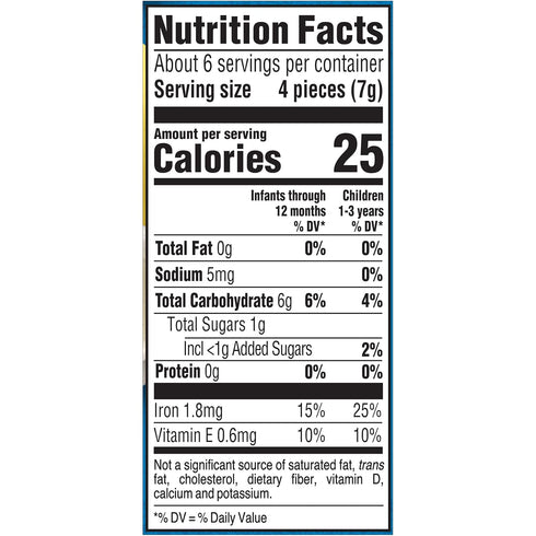 Gerber Snacks for Baby Teether Wheels, Banana Cream, 1.48 Ounce, Pack of 6
