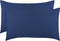 2-Pack Toddler Travel Pillowcases, 100% Soft Microfiber, Hypoallergenic, 14" by 20" Kids Pillowcases, Solid Navy