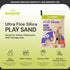 20 Lb PLYSAND20 Sun Joe Silica Play Sand for Sandbox, Sensory Table & Garden Spaces, Ultra Fine, Bag - Indoor