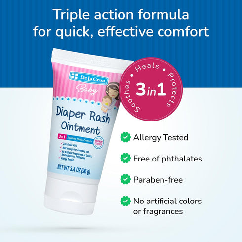 De La Cruz Baby Care Bundle - Gas Drops and Diaper Rash Cream