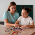 Hen and Chicks Wooden Puzzle for Adults, Unique Animal Shape Wood Cut Puzzles for Family Puzzle Lovers