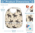 MCHIVER Baby Bibs for Baby Boy Girl, Waterproof Feeding Apron Cotton Food Eating Bib, 2 Packs