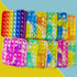 Clanam 12 Pcs Pop Bubble Fidget for Party Favors, Stress Relief Pressure Relieving Toys for Kids, Pop Bulk Toddler