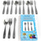 12 Piece Kids Silverware Set - Stainless Steel Flatware, Safe for Child and Toddler, Includes 4 Spoons, 4 Forks & 4