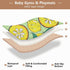 EtherSpher foldablummy 50'' 50''tapete Yellow Lemon Large Non-Slip Baby Playmat for Indoor Outdoor Waterproof Time