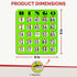 10 Pack MR CHIPS Jam-Proof Easy-Read Large Print Fingertip Bingo Cards with Sliding Windows in Green Style