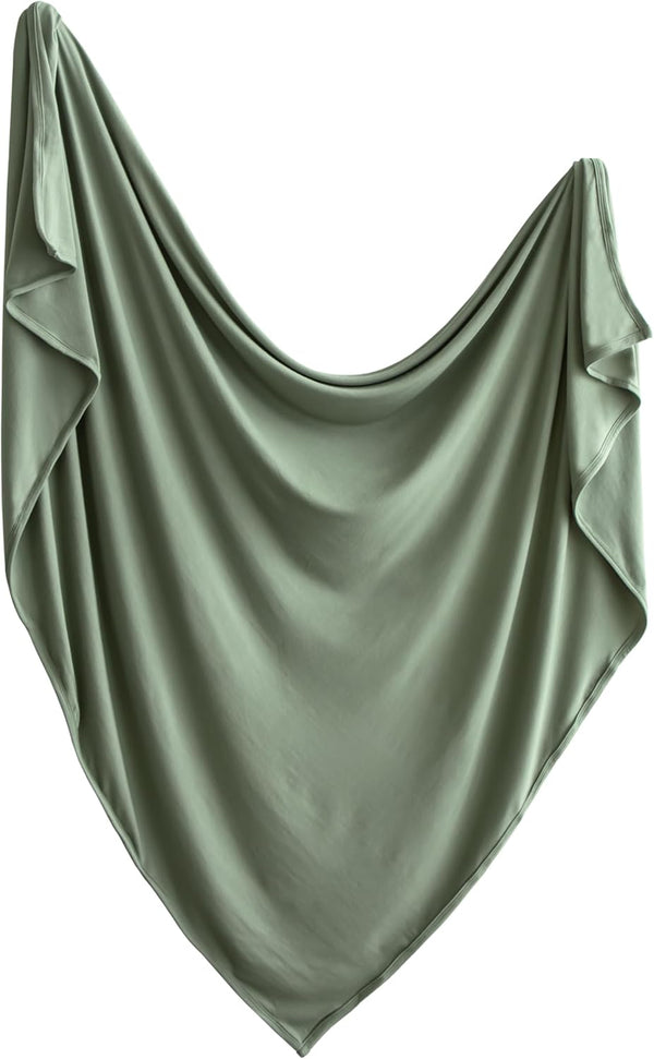 mushie Stretchy Baby Swaddle Blanket | Extra Soft & Snug Fit |