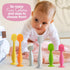 Bumco Baby Bum Brush + Mini Diaper Cream Spatula with Case - BPA-Free Butt Spatula Baby, Soft Diaper Spatula, Baby