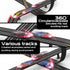 Teslala 28Ft Sets 4 2 6,7,8 Slot Racing Car Track for Kids Electric Powered Race Tracks for Boys and Kids ,Dual Racing
