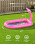 1-3, 1 QPAU Splash Pads for Toddlers Pink Mermaid Toy Splash Pad for Kids, Outdoor Play Mat for Babies, Inflatable Pool