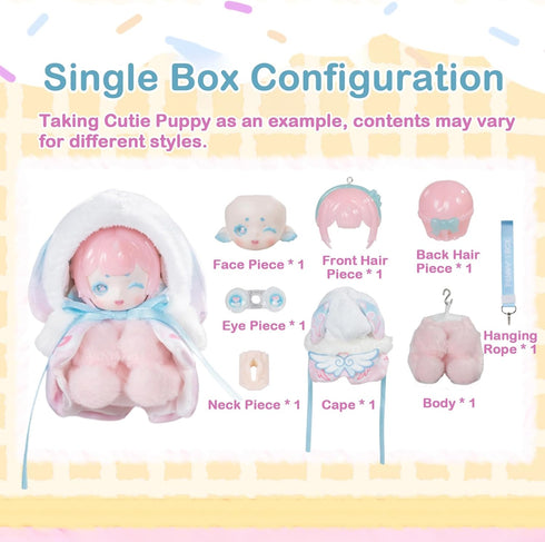 BEEMAI 1PC (1 7 Antu Cute Petite Series Plush Blind Box of Possible Styles) Cute Figures Collectible Toys Birthday