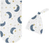 Set Sweet Jojo Designs Moon Star Baby Boy Girl Cocoon and Beanie Hat Jersey Stretch Knit Sleeping Bag Infant Newborn