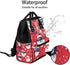 Hsnar Backpack Snowman Santa Claus Waterproof Diaper Bag Large Capacity Baby Bag with Stroller Straps, Multi-Pocket