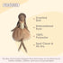 MON AMI Chocolate Scented Designer Plush Doll – 21”, Adorable Stuffed Toy Gift for Kids of All Ages