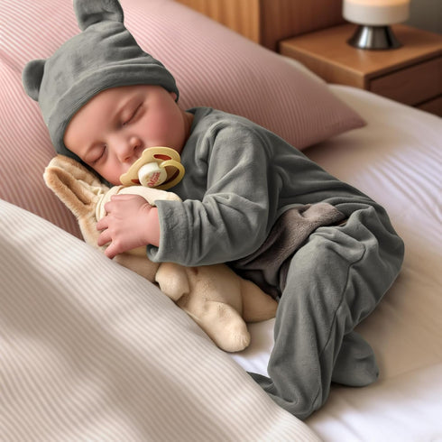 20 Inch 3+ JIZHI Reborn Baby Dolls Boy - Cute Soft Realistic Newborn Baby Doll with Poseable Body, Real Life Baby Dolls