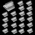 25pcs Clear Acrylic Game Card Holder Stand, Plastic Holders for Cards, Photos, Memos, Party Display