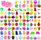 amicbng 110 Pcs Mochi Squishy Toys, Mochi Squishy Toys for Kids Party Favors,