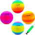 Four Square Balls, 8.5 Inch Playground Ball for Kids, Outdoor Dodgeball Kickball Handball Game with Hand Pump