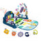 dearlomum Baby Play Mat Baby Gym, Funny Play Piano Tummy Time Activity Mat with 5 Sensory Toys, Music & Lights, New Blue