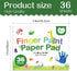 AROIC 36 Sheets Finger Paint Paper 11 x 14 inches, Paint Pad for Kids, Fingerpaint Paper For Toddlers And Kids, Kids Art Supplies, Art Paper Construction Paper for Finger Painting, Drawing by AROIC