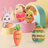 HUZU Easter Snap Builders, Easter Basket Stuffers Bunny, Carrot, Egg, Chick Wooden Puzzle Toy, Basket Essentials Take