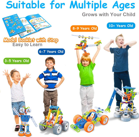 10 1 4 5 6 7 8+ 4-8 5-7 6-8 3-5 4-6 8-10 in STEM Toys for Year Old Boy Girl Birthday Gifts Building Toys for Kids Ages