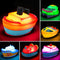 6 Pack Bath Toys Light Up Boat Floating Rubber Set, Color Changing Flashing Light for Baby Infant Toddler Kid