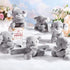 Ceenna 16 Pcs Stuffed Animal Slap Bracelets, Plush Bear Puppy Slap Wrist Bracelets for Birthday Gifts Party Favors