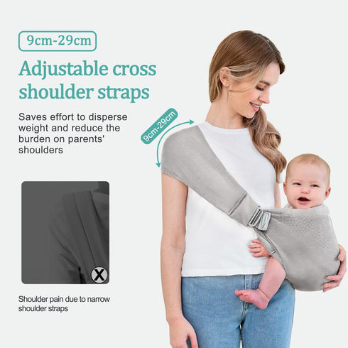 bebless Cozy 0-36 Baby Carrier - Ergonomic, and Lightweight Carrier for Months, Effortless to Put On, Ideal