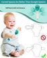 Deejoy Toddler Utensils with Travel Case, Baby Spoons and Forks Set for Self Feeding, Silicone Bendable Handle, Easy Grip Heat-Resistant, Self-feeding Flatware Sets for Kids (Stage 2) Green by Deejoy