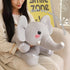 23.6 Inch, 3.1 Lbs SQEQE Weighted Elephant Plush, Weighted Elephant Stuffed Animal, Cute Plushies Soft Pillow Toy Gift