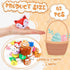 Sumind 42 Pcs Mini Plush Animals Toys Set, Cute Small Stuffed Animal Plush Keychain Decorations for Easter Themed Party Favors, Carnival Prizes, Classroom Rewards, Goodie Bags Filler (Lovely Style)