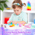 62 Pcs Nano Tape Bubble Kit, Double Sided Elastic Adhesive Bubbles, DIY Stress Balls Toys for Kids Crafts Party