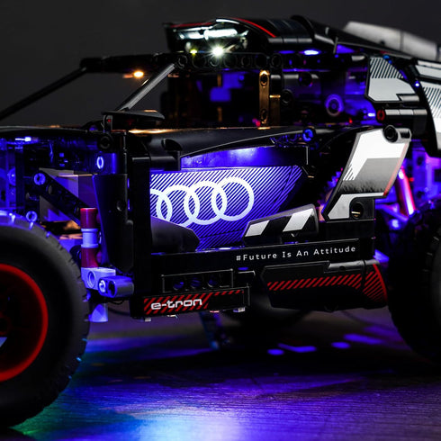 Upgraded Led Light Kit for Lego Technic Audi RS Q e-tron Building Set, Compatible with Lego 42160 (Model Not Included)