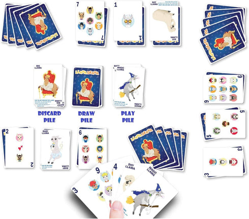 Llama Drama Card Game, 1 Pack Original, Waterproof & Tear-Proof