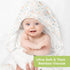 KeaBabies Baby Hooded Towel and Baby Towel Infant Towels - Large Hooded Towel - Baby Bath Towel with Hood for Girls