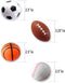 Mini Sports Balls for Kids Party Favor Toy, 12 Pack (Mix Sports) - Soccer, Basketball, Football, Baseball, Squeeze Foam