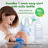 Manual Breast Pump - Silicone Hand Pump for Breastfeeding, Portable Milk Catcher, White