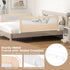 59-in (1 Pack, HONEY JOY Bed Rail for Toddlers, Extra Long, Portable Safety Bed Guardrail w/Double Safety Child Lock