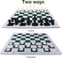 20" Set, 2 1 Sets, 26 Juegoal Portable Chess & Checkers in Travel Board Games for Kids and Adults, Folding Roll up