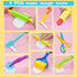 Set, 56 Sets 4-8, LCY WEDSHI Dough Tool Pcs Dough Tools for Kids Ages Dough Accessories Includes Alphabet Numbers