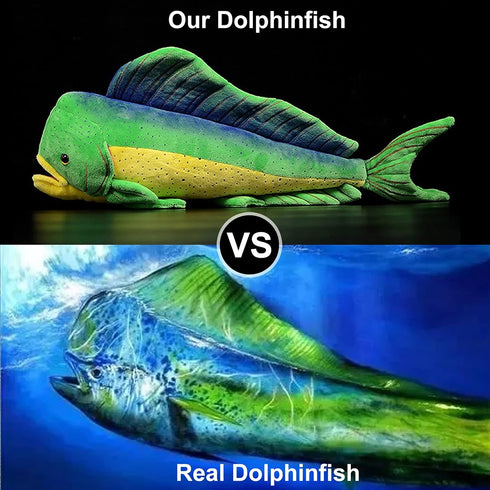 ZHONGXIN MADE 17 inch Fish Stuffed Animal - Deep Sea Ghost Saury Giant Fish Pillow, Mahi Mahi Ghost Pipe Fish Plush