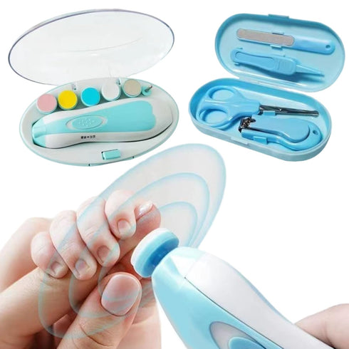 Hotainoys 6-in-1 2 Trimmer Trimmer Baby Nail Filer Electric, Speeds Bidirectional Rotation Baby Nail with LED Light