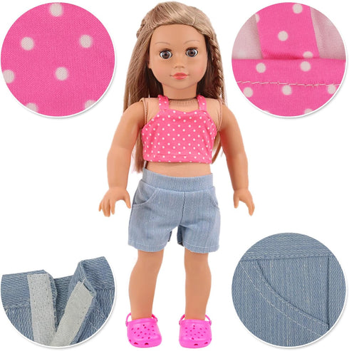 10 Sets 18 Inch 18 Ecore Fun Doll Clothes for Dolls pcs Outfits, Dresses, Swimwear, Jumpsuits & Tights | Costume