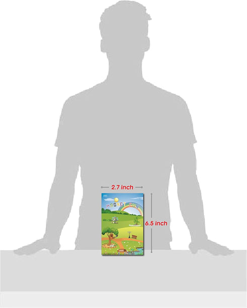 (51 Magnetic Portable Playboard Cute Zoo Ainimal Magnets Create Scene for Learning Travel Toy Pcs)