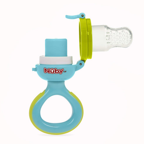 Nuby Twist N' Feed Infant First Foods Feeder with Hygienic Cover, 10M+, Colors May Vary