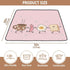 siphylline 50'' 50'' Breakfast Food Dance Funny Soft Padded Baby Gym & Activity Mat for Indoor Outdoor Water Resistant