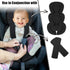 GFU Infant Car Seat Insert Head and Body Support, Reversible Newborn Insert for Carseat with Strap Pads, Soft Stroller