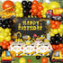 FIGEPO Set Construction Party Supplies Dump Truck Party Decorations Kits arch kit Garland, Construction