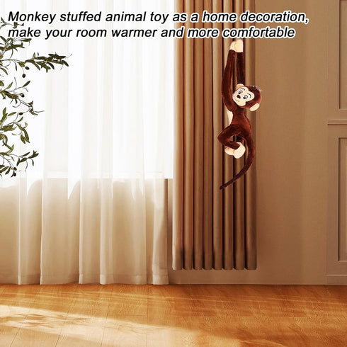 Hanging Monkey Stuffed Animal Plush Toy - 27.6" Decoration Gifts for Kids